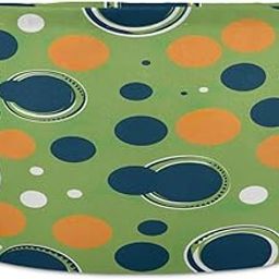 Nander Green Dots Large Sized Round Storage Basket Collapsible Kids Baby Laundry Basket Children Nursery Bedroom Dirty Clothes Hamper Storage Bin Toy Organizer-image-86