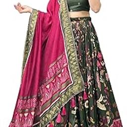 Womens' Wear Tussar Silk With Patola Printed Lehenga Choli With dupatta Set-image-16