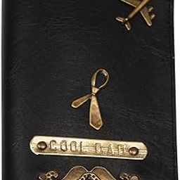 Genuine Brown Leather"Cool Dad" Quoted Passport Cover|Fathers Day Gift|Gift for Father|Birthday Gift for Father-image-95