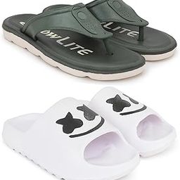 Combo Pack of 2 Slipper/Flip Flops/Slides/Clogs/Sandals for Men (V-Sultan Vs YEE-Smarty)-image-47