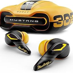 Boult X Mustang Newly Launched Torq TWS Earbuds with 60H Playtime, App Support, 4 Mics ENC, 45ms Low Latency, 13mm Driver, Breathing LEDs, Touch Control, Made in India, IPX5 Ear buds Wireless (Yellow)-6