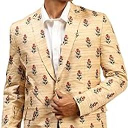 Men's Light Brown Blazer-image-9