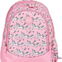Space Printed School Bag with Stationery Pouch | Carry-On with Bottle Holder Pocket & Adjustable & Padded Shoulder Straps | Blue - 15 Inch | Lightweight Backpack for 6-8 Years Boys-image-61