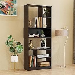 FURNEASER Arvin Book Shelf Cabinet and Bookcase Display Unit (Wenge)-image-23