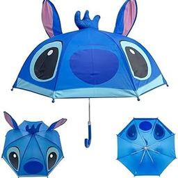 3D Cartoon Animal Ears Umbrella for Kids | Cute Print Rain & Sun Protection Umbrella for Boys & Girls | Lightweight, Windproof Gift for Children (Multicolor)-47