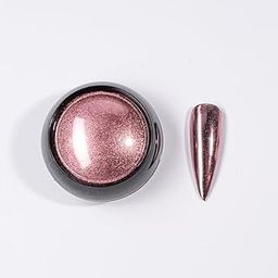 URBAN BOX Colors Chrome Nail Powder Set, Glitter Metallic Mirror Effect for Nails Art Design 3D Holographic Color Pigment Powder (Copper Radiance #33)-image-16
