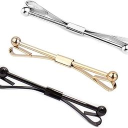 Formal Tie Clips Collar Bar Pin Necktie Pinch Black for Men Shirt Suit Gifts-35