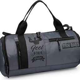 Feel The Pain Gym Bag Men & Women Multicolored Sports Compartment Adjustable Shoulder for Men/Carry Accessories/Fitness Bag/Sports &Travel Bag/Gym kit (Dark Grey & Black)-image-40