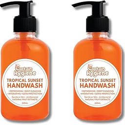 Captain Hygiene Handwash – Pack of 2 (500ml Each, Orange) | Antibacterial Liquid Soap, Tropical Sunset Fragrance, Deep Cleaning & Hydrating Formula-image-20
