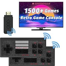 TV Wireless HDMI Video Game Stick with 2 Player pad Controllers Free 600 Classic Games (Expandable) 8 Bit Mini Retro Dongle Device for LCD - LED TV, Projector Kids Family Ultra HD (3 Years Warranty)-13