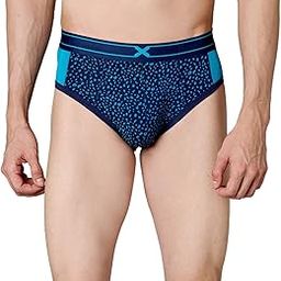 X-LIT Leopard Printed Tencel Micro Modal Elastane Stretch Briefs for Men with Ultra Soft Waistband, 24/7 Active Fresh & Sweat-Wicking Properties (Capri Breeze Blue - M)-picture-10