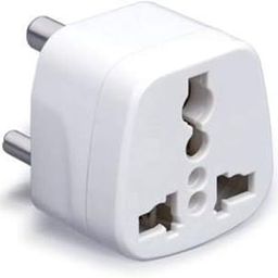 GM 3005 Universal Travel Adaptor, 3 Pin Charger for Phones, Laptops, Earbuds and Other Devices, Travel Light with This Multipurpose Adaptor (White)-11