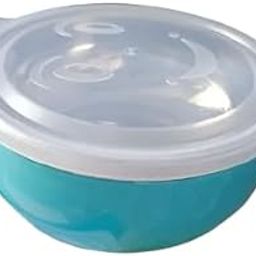 Simplyhut Baby Feeding Bowl - 300ml Stainless Steel Hot & Cold Baby Food Container for Toddlers with Spoon, Lid & Handle, BPA Free & Microwave Safe Baby Feeding Set for Soup & Snacks(Multicolour)-picture-14