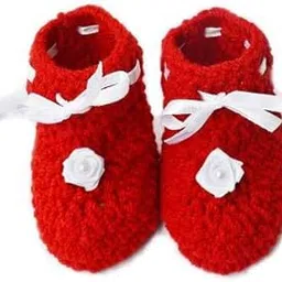 blacktail Baby Girls Woolen Shoes,Woolen Born Baby Booties Shoes for Boys and Girls (0-12 Month Kids)-picture-37