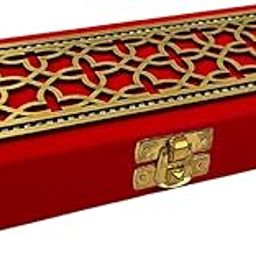 Decorative Shagun Cash Gift Box for Money Gaddi, Jewellery, Gifting Sagan Wedding Occasion, Red Color, Set of 1, Acrylic Design Rectangle Shape (Design as per Availability)-picture-32