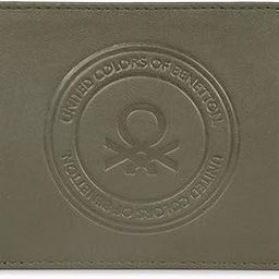 Men RFID Protected Savile Global Coin Wallet - Olive, No. of Card Slot: 4 | Embossed Global Coin Wallet with Side Closure | Leather-52