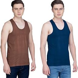 COOLD Men's Slim Fit Cotton Sleeveless Vest | Comfortable Innerwear for Everyday Wear | Soft, Breathable & Stylish| Pack of 2-picture-49