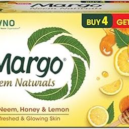 Margo Neem Naturals Soap with Goodness of 1000 Neem Leaves (100gm X Pack of 5) | Enriched With Honey & Lemon | Soap for Refreshed & Glowing Skin [100GM X 5]-image-25