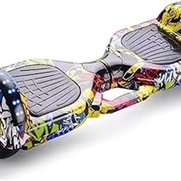 CREZITO Fast and Agile Hoverboard with Responsive Control and Robust Motor Power, LED LIghts Up Wheels & Bluetooth Speaker | LED Headlights (Sport Edition - Multi Color)-28