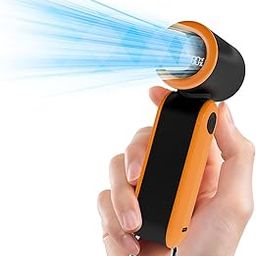 MERTTURM Portable Handheld Fan Rechargeable, 3000mAh USB Mini Pocket Hand Fan with LED Display, 5 Speeds Powerful Cooling, Electric Small Personal Desk Turbo Fan for Summer/Outdoor/Travel/Home/Office-image-49