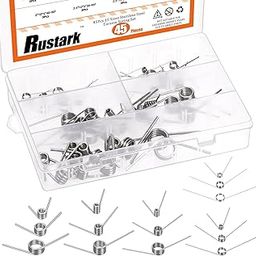 Rustark 45Pcs 15 Sizes 45/90/120 Degree Stainless Steel Torsion Springs Assortment Kit Mechanical Small Torsion Spring Tiny Torsional Spring for Carpentry Woodworking Maintenance Repair DIY Project-11
