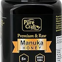 Pure Craft Manuka Honey, MGO 100+ and Kosher Certified | Pure Raw Organic Honey | BPA Free Jar from New Zealand, 500 Gram-25