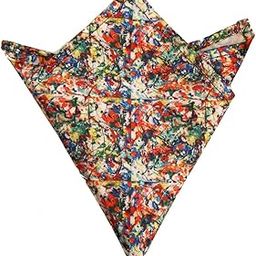 Men's Satin Artist Printed Pocket Square (Multicolour, Free Size)-image-66