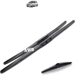 AWB® Hybrid Wiper Blades Front & Rear Compatible with Tata Tiago (pack of 3)-image-16