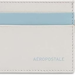 Men Leather Card Holder - Ivory+Blue, (Oxnard) No. of Card Slot : 6-14