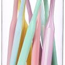 Super Soft Bristle Toothbrush with Cap | Flexible Neck | Multicolor Manual Toothbrushes with Jar (JAR, Adult pack of 10)-28