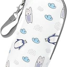 Enakshi (LABEL) Creations Multifunctional Milk Bottle Warm Bag Breastmilk Storage Bags Cooler Bag Cartoon White-image-88