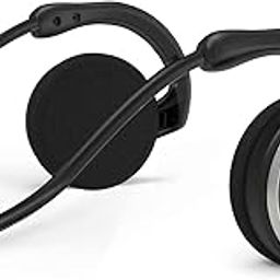 Behind The Head Headphones, itayak Bluetooth 5.0 Neckband Around Head Headphones Lightweight Small Foldable Wireless Sports Sweatproof Headset with Microphone, TF Card Slot & Carrying Case (Black)-image-55