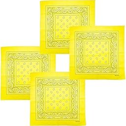 Unisex Cotton Bandana/Head Wrap/Wristband/Face Cover/Handkerchief For Men And Women (50CM X 50CM_Pack of 4)-picture-5