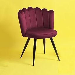 Amazon Brand - Umi Velvet Dining Chairs with Chic Metal Legs - Crown Luxurious Home Collection for Elegant and Comfortable Dining in Dark Pink-picture-16