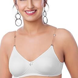 Brida Monica Women's Wide Strap Bra – Soft Hosiery Cotton, Non-Padded, Wireless, Seamless Full Coverage T-Shirt Bra-picture-46