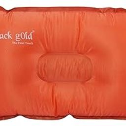 Black gold The Finer Touch MK Carpets Lightweight Inflatable Travel Pillow – Compact Soft and Adjustable for Camping Hiking and Outdoor Adventures Orange-53
