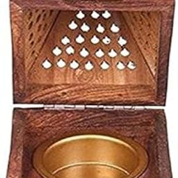 HYMS Incense Stick Holder with Drawer Wooden Handmade Dhoop Batti Stand (Antique 2)(Rectangular)-image-72