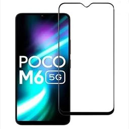 Dashmesh Shopping Tempered Glass Screen Protector for Poco M6 | M6 Plus (Black) Edge to Edge Full Screen Coverage Premium Military-Grade-image-101