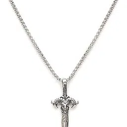 miller Sword Pendant With Chain for Men & Boys | Stainless Steel | Waterproof Long Necklace Fancy & Stylish | Men's Jewellery | Aesthetic Jewellery | Accessories for Everyday Wear-picture-25