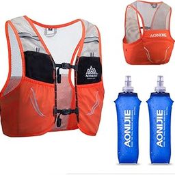 AONIJIE Lovtour Hydration Race Vest,2.5L Running Vest Lightweight Pack with 2 Soft Water Bottles Bladder for Marathoner Running Race Cycling Hiking Camping Biking-image-44