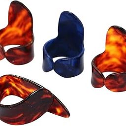 LOOM TREE 4x Thumb &Finger Picks Thumbpick for Fingerstyle Acoustic Guitar Bass Random | Picks | Parts & Accessories-image-7