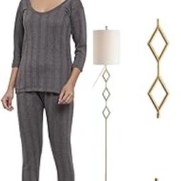 Ladies Thermal Inner wear Set for Winter 3/4th Sleeves Top and Trouser/Female Thermal/Ladies Thermal Set-16