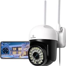 Eaula Videns Outdoor Surveillance Security Camera, 5G/2.4G Wi-Fi Wireless Home Camera, 360°View, Night Vision, 2-Way Audio, IP66 Waterproof, Motion Detection-25
