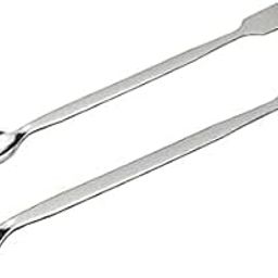 Stainless Steel Spoon Type Spatula 10" | One Side Spoon One Side Flat for Laboratory Use Mixing | Chemistry Lab Equipment - 250 mm (Set of 2)-image-24