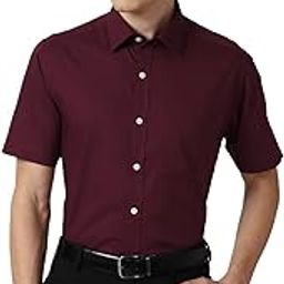 Peter England Men's Solid Regular Fit Shirt-image-64