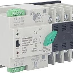 Automatic Transfer Switch Dual Power 4P 220V 63A/100A Generator Shift Switch ATS Emergency Power Supply DIN Rail Mounted Electrical Switch (100A)-image-60