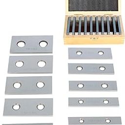kimllier 10Pcs 1/8 Precision Parallel Block Set, 3 x 1/8 .0002 Parallelism Gage Blocks-image-12