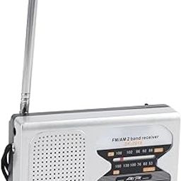 Dpofirs Portable Am FM Radio, Pocket Am FM Radio Battery Powered with Speakers and Headphone Jack, Versatile Retro Speaker, Transparent Sound for Camping-image-74