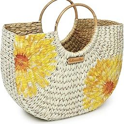 Small Tote Bag | Straw Bag | Basket Bag | Beach Bags for Women | Boho Bag | Women Handbag | Half Moon Bag-image-12