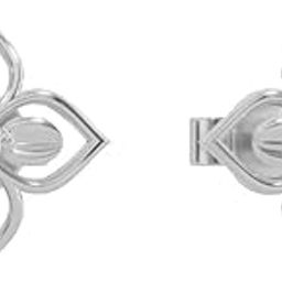 925 Sterling Silver 18K Gold and Rose Gold Plated Petal Embrace Earrings | Gift for Women and Girls | With Certificate of Authenticity and 925 Stamp-image-6